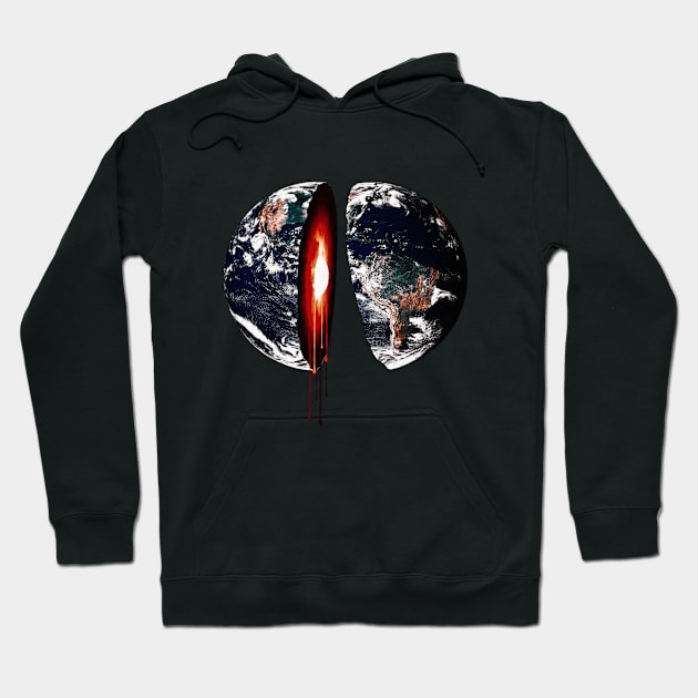 Earth Split Hoodie by bobyberto